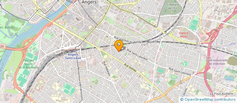 localisation de l'entreprise RFLP 55 à ANGERS