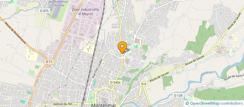 localisation de l'entreprise RFM IMMO à MONTELIMAR