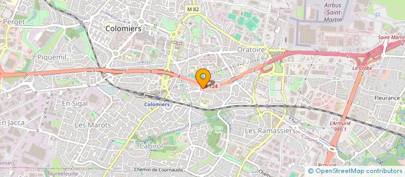 localisation de l'entreprise RFP 99 à COLOMIERS