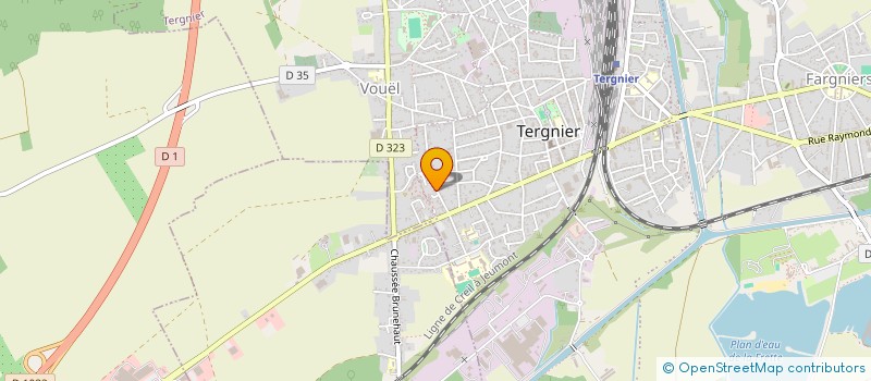 localisation de l'entreprise RFP HOUSING à TERGNIER