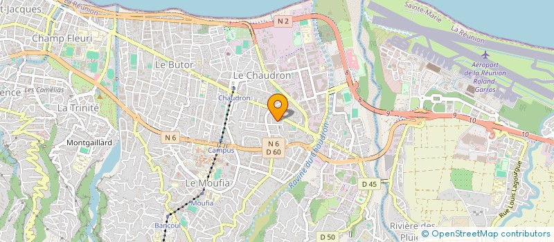 localisation de l'entreprise RFP (REUNION FORMATION PRO) à SAINT-DENIS