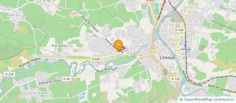 localisation de l'entreprise RFPC à LIMOUX