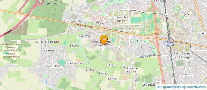 localisation de l'entreprise RFR SPORT à LE MANS