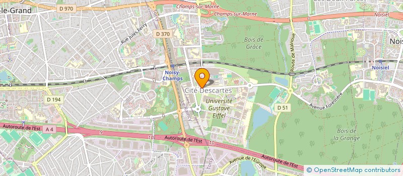 localisation de l'entreprise RFSBLAISEPASCAL  CHAMPS-SUR-MARNE