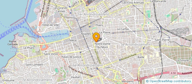 localisation de l'entreprise RFT  MARSEILLE