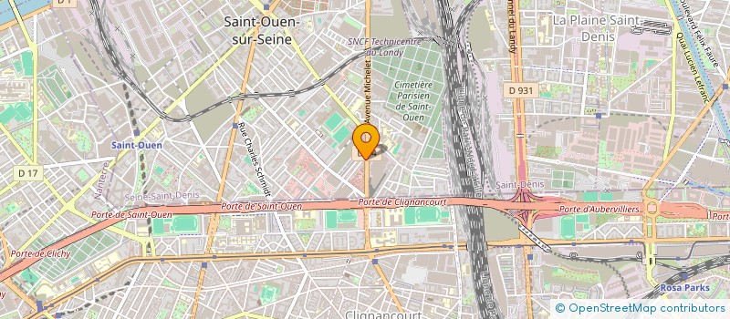 localisation de l'entreprise RFT BAT à SAINT-OUEN-SUR-SEINE