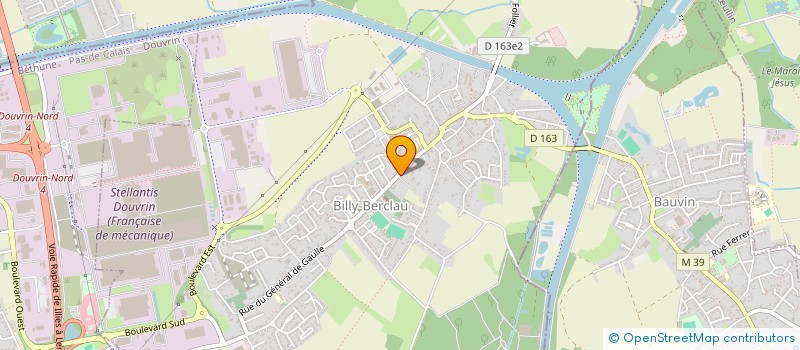 localisation de l'entreprise RFTA  BILLY-BERCLAU