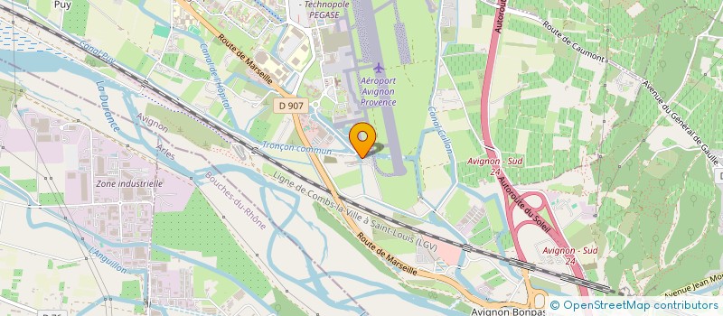 localisation de l'entreprise RFTRONIC à AVIGNON