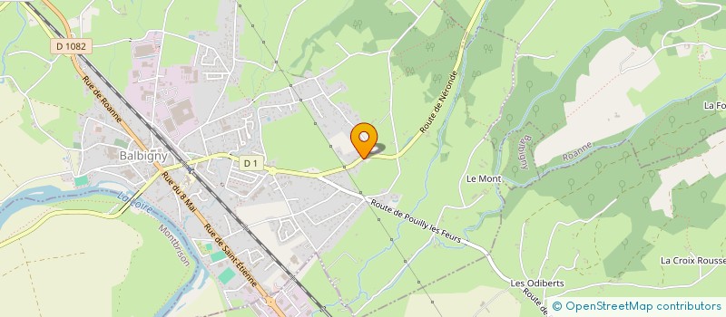 localisation de l'entreprise RG 42  BALBIGNY