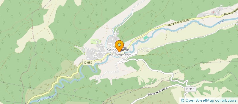 localisation de l'entreprise RG  GREOUX-LES-BAINS