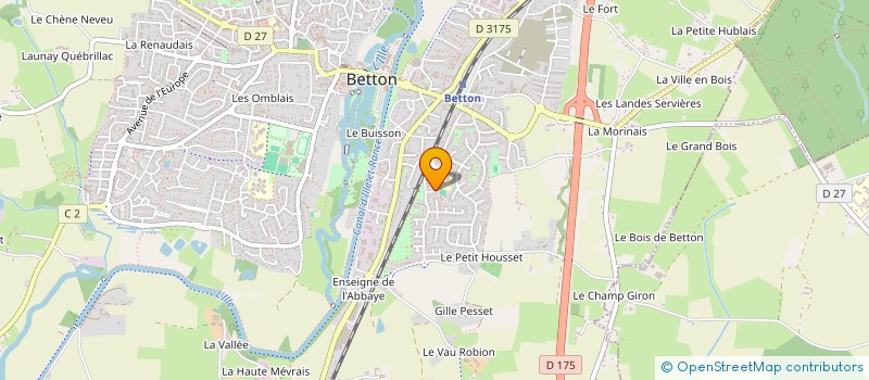 localisation de l'entreprise RG+  BETTON