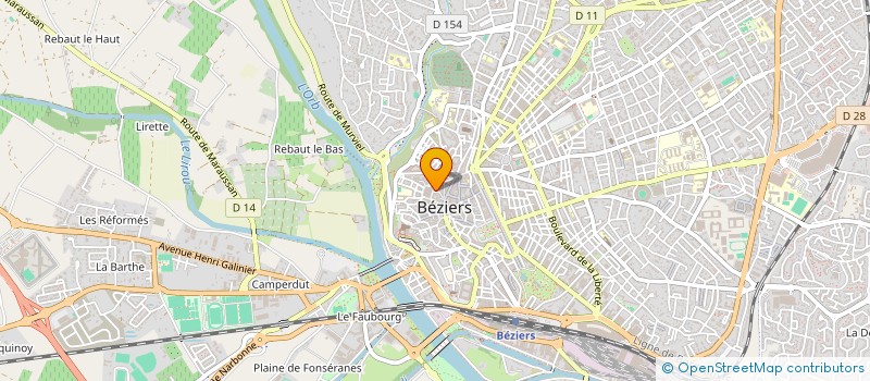 localisation de l'entreprise RG à BEZIERS