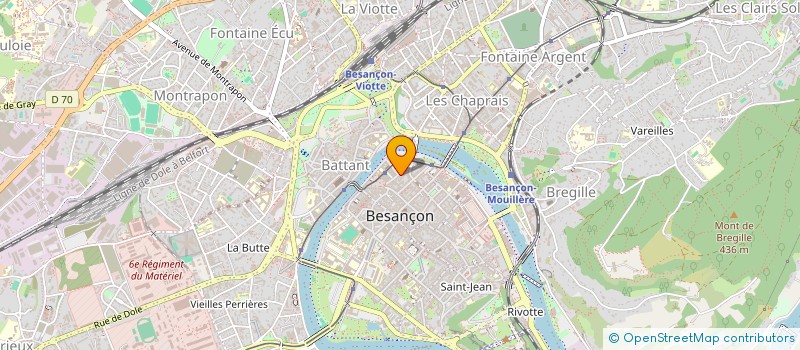 localisation de l'entreprise RG 87 à BESANCON