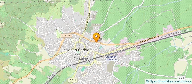 localisation de l'entreprise RG ALIMENTATION à LEZIGNAN-CORBIERES