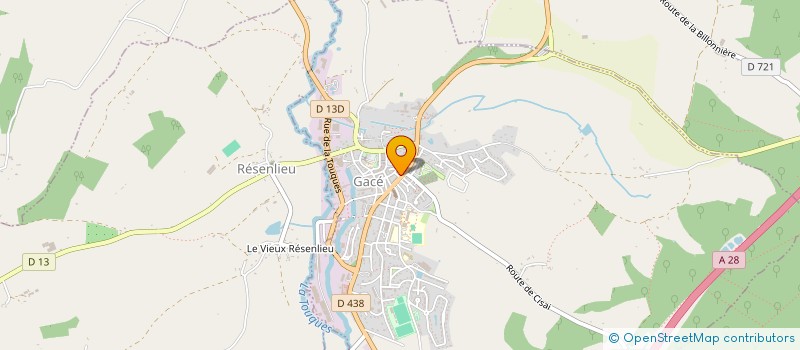 localisation de l'entreprise RG AUTO à GACE