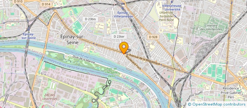 localisation de l'entreprise RG BAT à EPINAY-SUR-SEINE