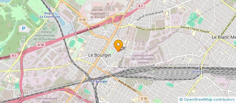 localisation de l'entreprise RG BAT SARL à LE BOURGET