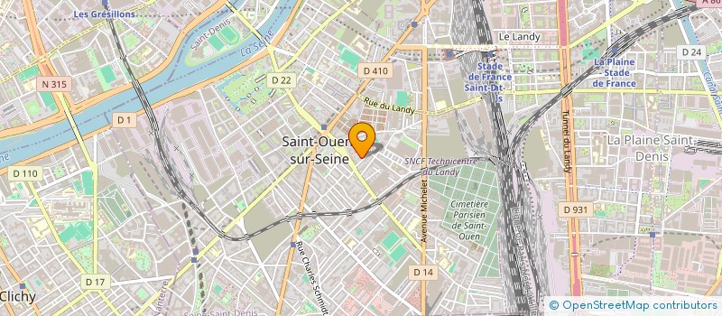 localisation de l'entreprise RG BATIMENT  SAINT-OUEN-SUR-SEINE