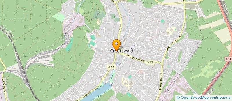 localisation de l'entreprise RG BOULANGE SARL  CREUTZWALD