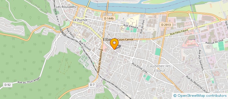 localisation de l'entreprise RG BTP à ELBEUF