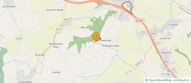 localisation de l'entreprise RG CARRELAGE à BEGARD