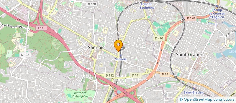localisation de l'entreprise RG CHANTIERS à SANNOIS