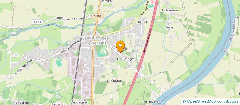 localisation de l'entreprise RG CHARPENTE  SAINT-GEORGES-DE-RENEINS