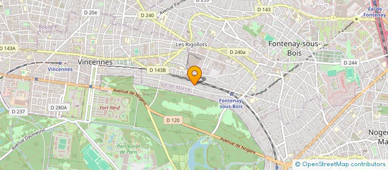 localisation de l'entreprise RG COLIN  FONTENAY-SOUS-BOIS