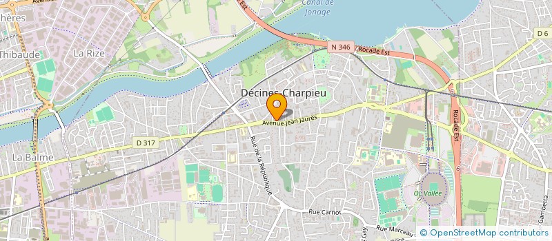 localisation de l'entreprise RG COMPANY  DECINES-CHARPIEU