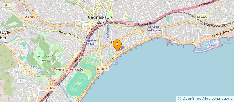 localisation de l'entreprise RG CONCEPT à CAGNES-SUR-MER