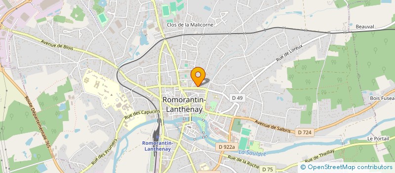 localisation de l'entreprise RG-CONNECT  ROMORANTIN-LANTHENAY