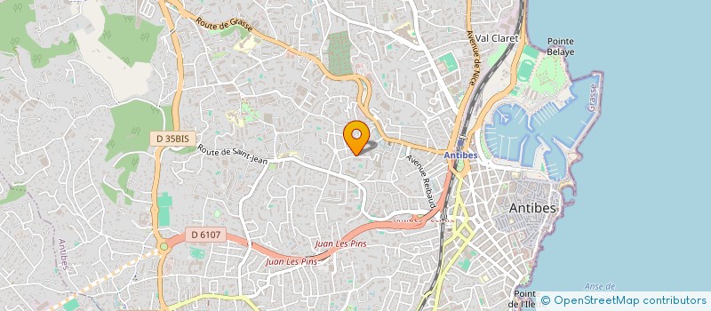 localisation de l'entreprise RG CONSEIL ET CONSTRUCTION à ANTIBES
