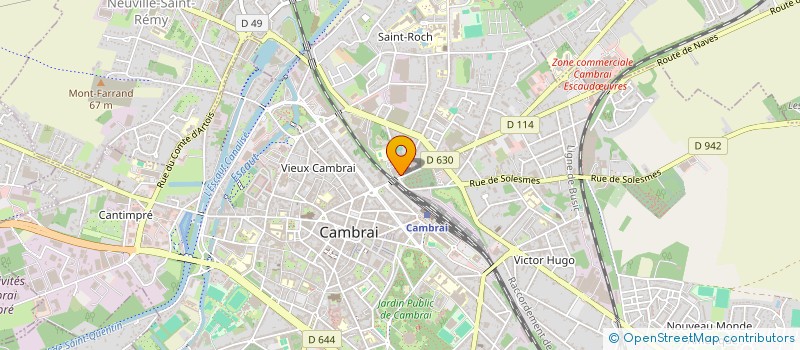 localisation de l'entreprise RG CONSTRUCTION  CAMBRAI