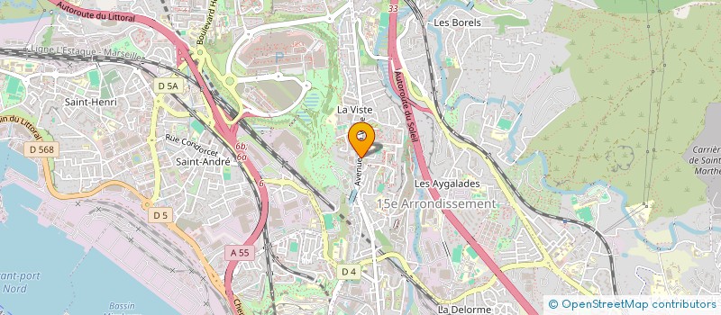 localisation de l'entreprise RG CONTROL à MARSEILLE 15EME
