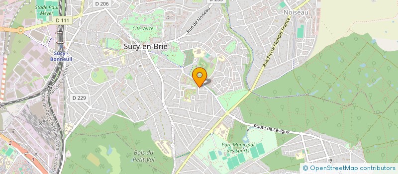 localisation de l'entreprise RG CORPORATION  SUCY-EN-BRIE