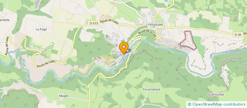 localisation de l'entreprise RG CREATION  ROCAMADOUR