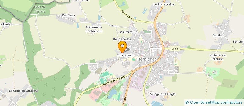 localisation de l'entreprise RG DEMOLITION  HERBIGNAC