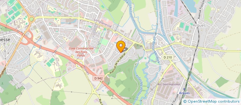 localisation de l'entreprise RG DIFFUSION à ARQUES