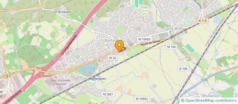 localisation de l'entreprise RG DISTRIBUTION à BAILLARGUES