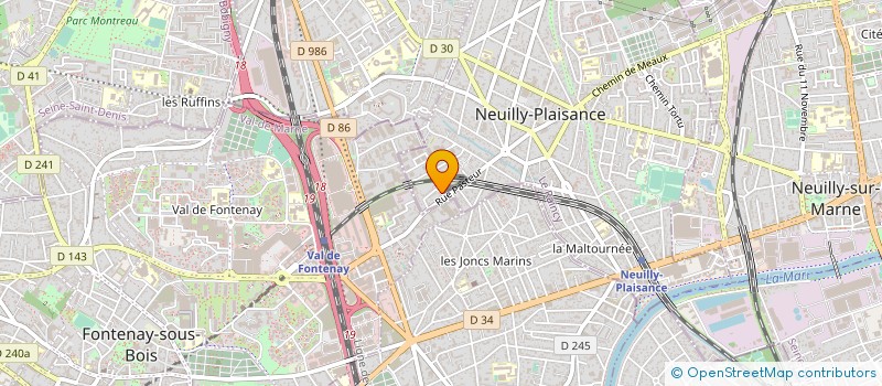 localisation de l'entreprise RG ENERGIES ILE DE FRANCE à NEUILLY-PLAISANCE