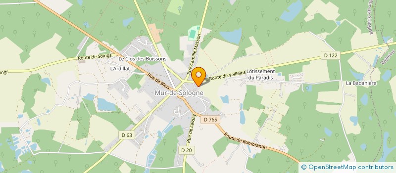 localisation de l'entreprise RG ENTRETIEN DEPANNAGE  MUR-DE-SOLOGNE