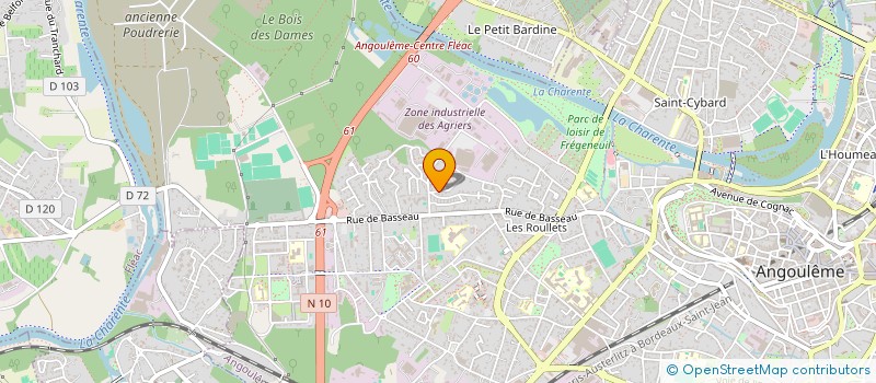 localisation de l'entreprise RG EXPRESS à ANGOULEME