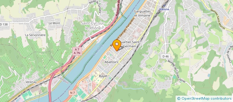 localisation de l'entreprise RG FACILITIES à VIENNE