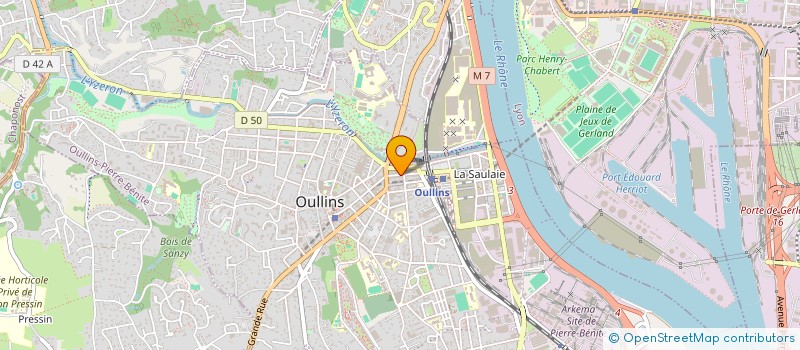 localisation de l'entreprise RG FITNESS à OULLINS-PIERRE-BENITE