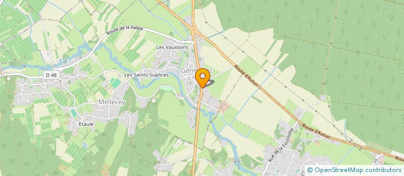 localisation de l'entreprise RG GAMMA  MELLECEY