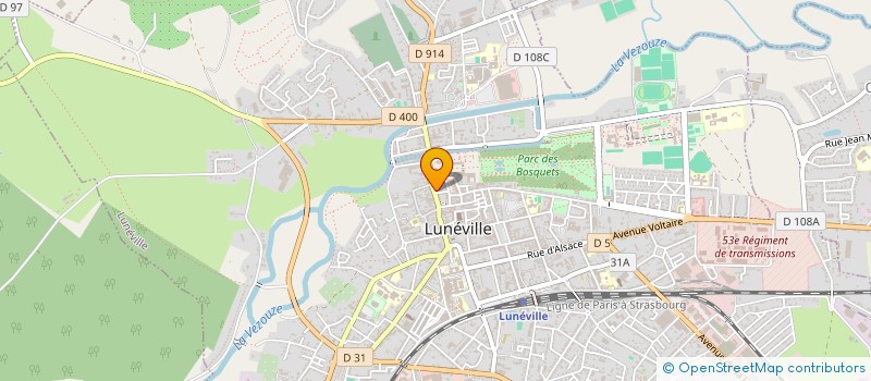 localisation de l'entreprise RG GRAPHISME à LUNEVILLE