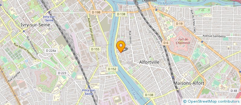 localisation de l'entreprise RG GROUPE à ALFORTVILLE