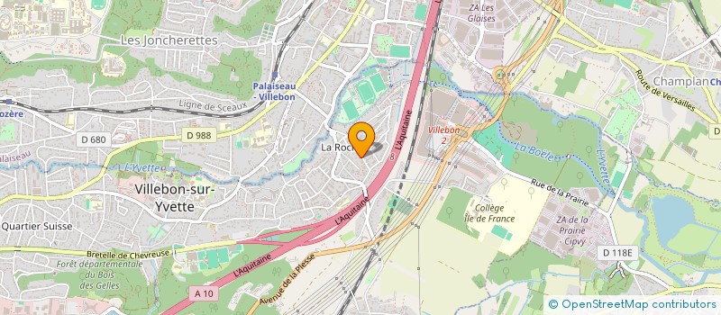 localisation de l'entreprise RG HABITAT à VILLEBON-SUR-YVETTE