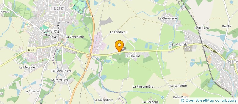localisation de l'entreprise RG IMMO à NESMY