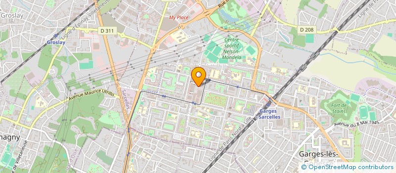 localisation de l'entreprise RG IMMOBILIER  SARCELLES